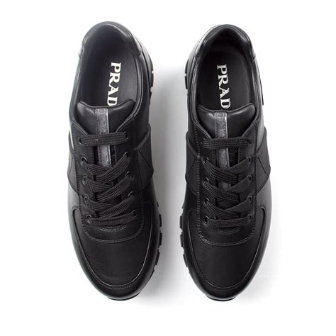 prada vitello plume sneakers|Prada Vitello Plume Logo Low Top Sneakers 41 White Black.